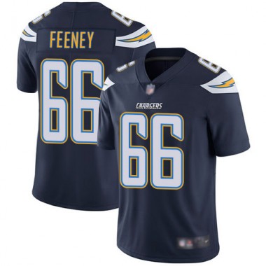 Los Angeles Chargers NFL Football Dan Feeney Navy Blue Jersey Men Limited 66 Home Vapor Untouchable